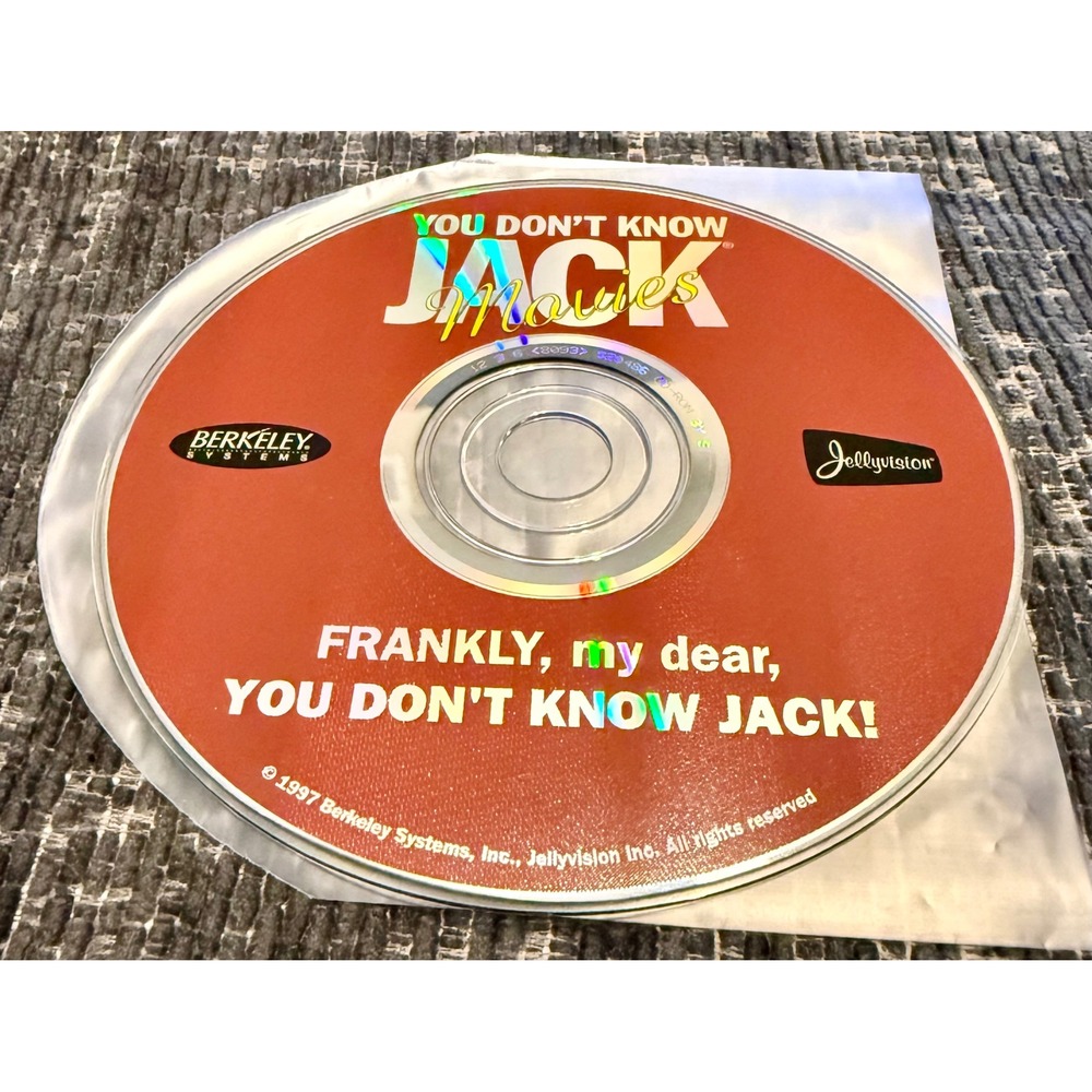 You Don't Know Jack Movies PC CD-ROM 1997 Red Disc Excellent Retro
